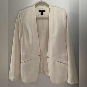 Ivory Open-Front Women's Blazer